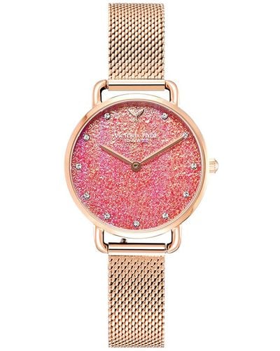 Victoria Hyde London Watch Galaxy Sparkle Mesh - Pink