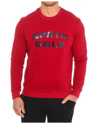 North Sails Long-sleeved Crew-neck Sweatshirt 9024170 Men - Red