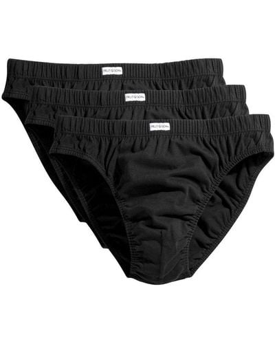 Fruit Of The Loom Classic Slip Briefs (Pack Of 3) () Cotton - Black