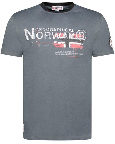 GEOGRAPHICAL NORWAY Short Sleeve T-Shirt Sy1450Hgn - Grey