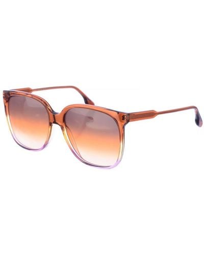 Victoria Beckham Oval Shaped Sunglasses Vb610Scb - Pink