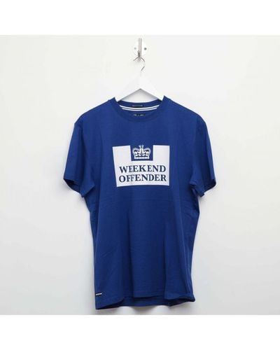Weekend Offender Men's Mcmoney T-shirt In Blue - Blauw