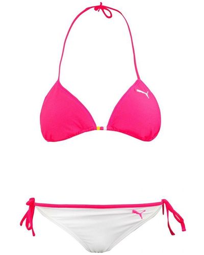 PUMA Triangle Bikini Reversible Swimwear 554322 02 - Pink