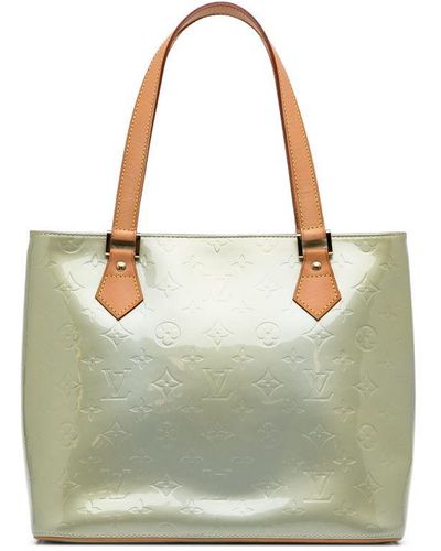 Louis Vuitton Vintage Monogram Vernis Houston Silver Leather - Green