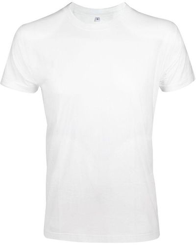 Sol's Imperial Slim Fit T-shirt Met Korte Mouwen (wit)