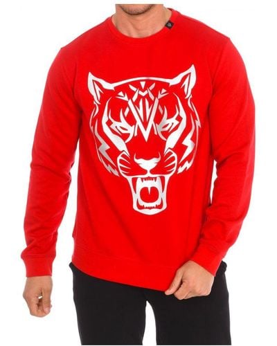 Philipp Plein Fipsg604 Long-Sleeved Crew-Neck Sweatshirt - Red