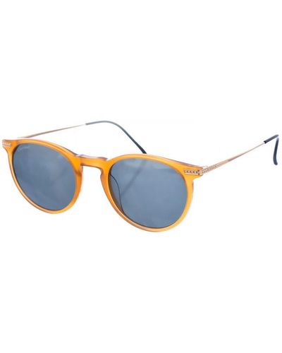 Calvin Klein Acetate Sunglasses With Circular Shape Ck22528Ts - Blue