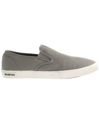 Seavees Baja Slip On Standard Grey Shoes - White
