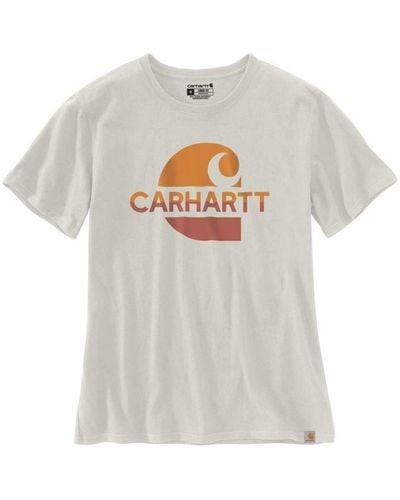 Carhartt Loose Fit Short Sleeve Graphic T-Shirt - White