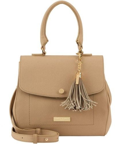 Laura Ashley Crossbody Bag Faux Leather - Natural