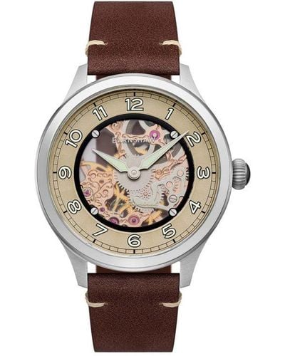 Thomas Earnshaw Baron Automatic Harvest Tan Watch Es-8189-01 - Multicolour