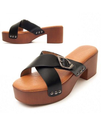 Montevita Heel Sandal Clogsand2 - Brown
