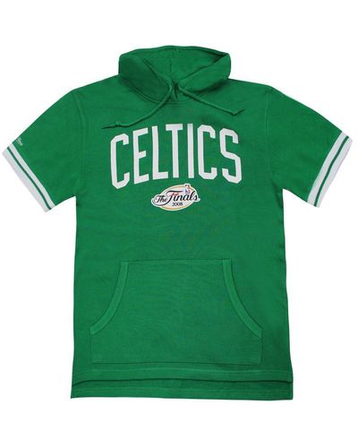 Mitchell & Ness Boston Celtics Nba French Terry Hoodie T-Shirt - Green
