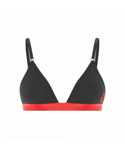 Nicce London Adjustable Straps Black/red Heart Triangle Bralette 211 2 15 07 0043 Cotton