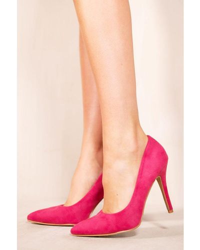 Where's That From 'Leah' Toe Pump High Heel - Pink