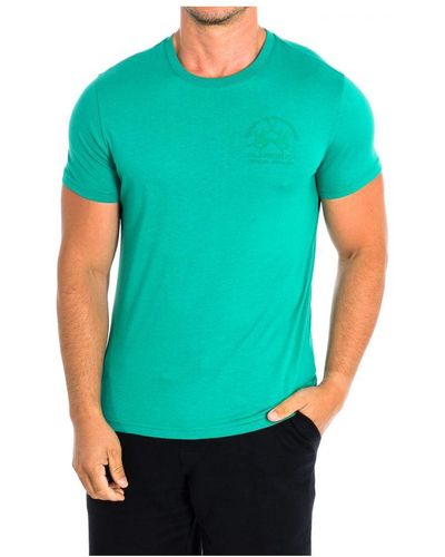 La Martina Short Sleeve T-Shirt Tmr011-Js206 - Blue