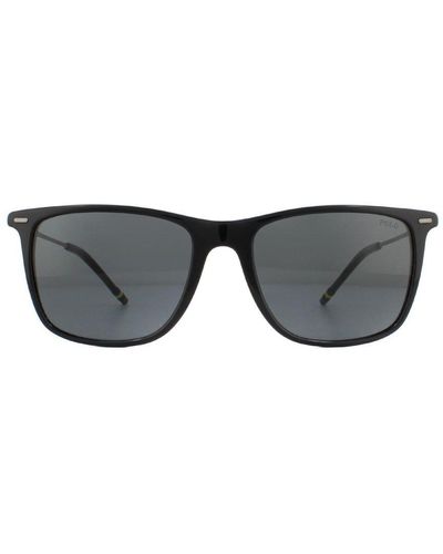 Polo Ralph Lauren Rectangle Shiny Sunglasses - Grey