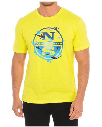 North Sails Short Sleeve T-Shirt 9024120 - Yellow