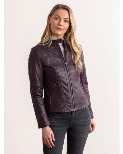 Lakeland Leather Thorpe Jacket - Purple