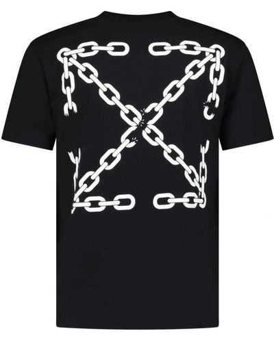 Off-White c/o Virgil Abloh Off- Chain Arrow Printed T-Shirt - Black