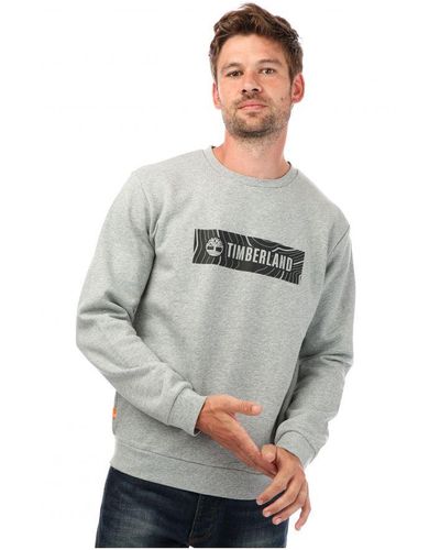 Timberland Brand Carrier Sweatshirt Voor , Gemêleerd Grijs