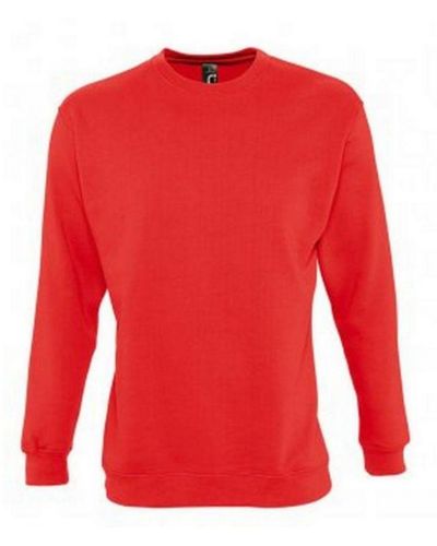 Sol's Supreme Plain Cotton Rich Sweatshirt () - Red