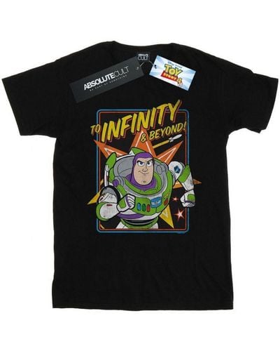 Disney Toy Story 4 Buzz To Infinity T-Shirt () Cotton - Black