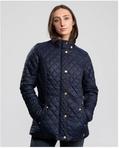 Joules Newdale Quilted Jacket - Blue