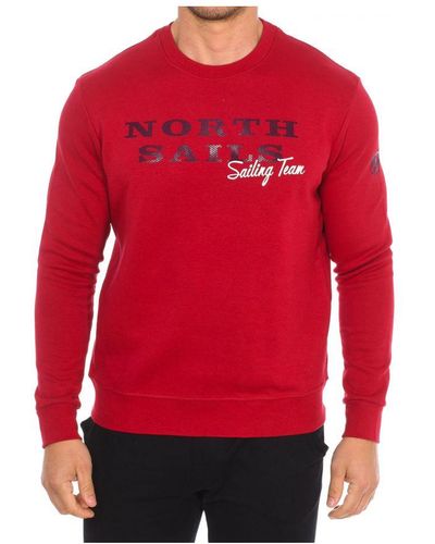 North Sails Long-Sleeved Crew-Neck Sweatshirt 9022970 - Red