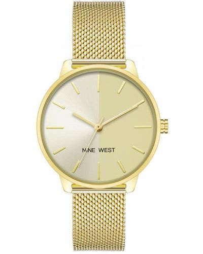 Nine West Watch Nw/2668chgb - Metallic