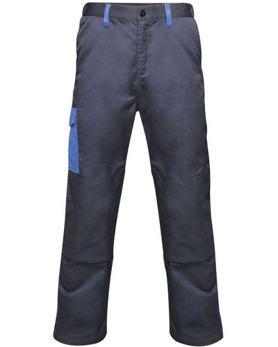 Regatta Contrast Cargo Work Trousers (/ New Royal) - Blue