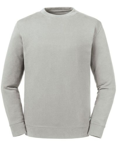 Russell Adult Reversible Organic Sweatshirt () Cotton - Grey
