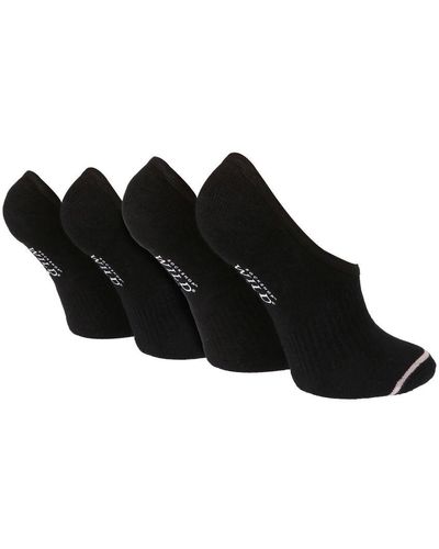 Wildfeet 4 Pack Ladies Sports Socks - Black