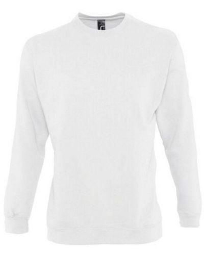 Sol's Supreme Plain Cotton Rich Sweatshirt () - White