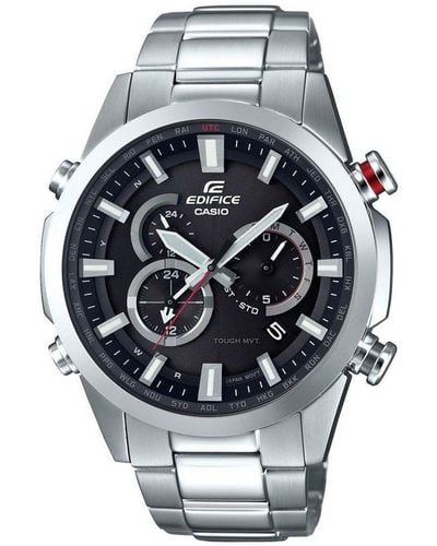 G-Shock Edifice Mannen Horloge Zilverkleurig Eqw-t640d-1aer - Grijs