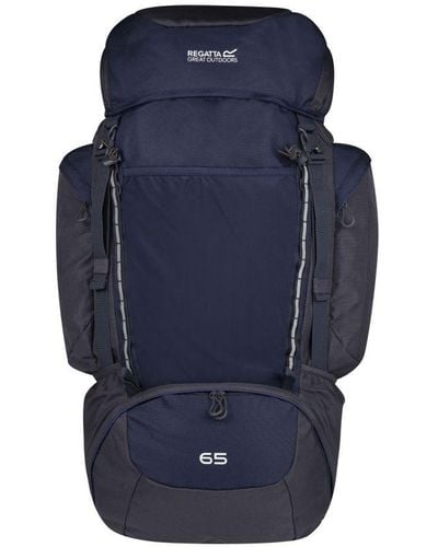 Regatta Highton 65L Hiking Backpack (/Ebony) - Blue