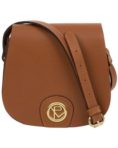 Pure Luxuries 'Torver' Leather Cross Body Bag - Brown