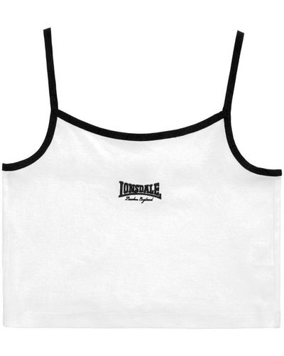 Lonsdale London Essential Logo Vest - White