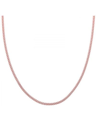 DIAMANT L'ÉTERNEL 9Ct Rose Ladies 46Cm (Ext 41Cm) Curb Chain Necklace - Natural