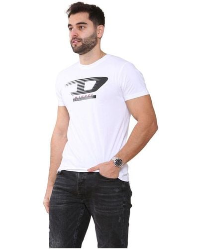 DIESEL T-just Y4 T-shirts - Wit