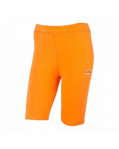 Ellesse Tour Orange Cycling Shorts Cotton