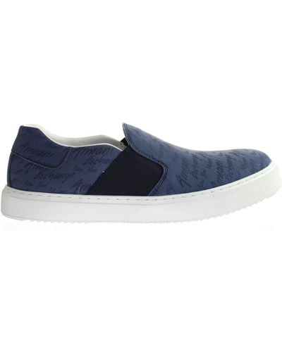 Armani Exchange Aop Shoes - Blue