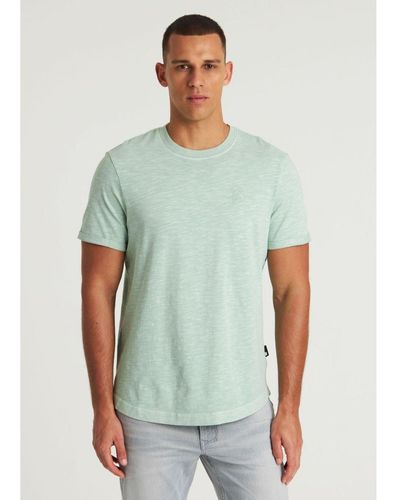 Chasin' Chasin Eenvoudig T-shirt Brody Slub - Groen