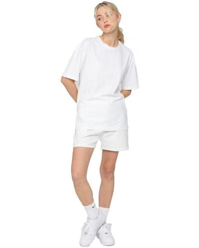 Enzo T-shirt Tracksuit With Shorts Polycotton - White