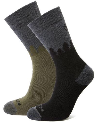 TOG24 Krems Trek Socks Black/khaki Wool