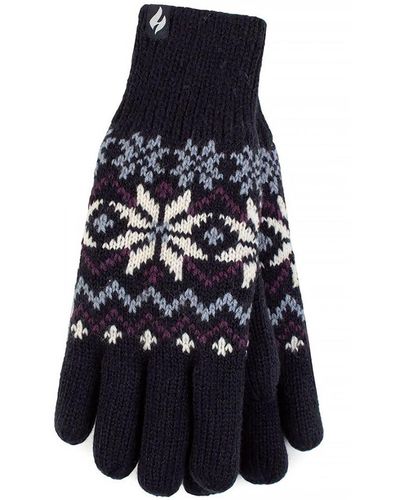 Heat Holders Ladies Soft Thermal Gloves - Blue