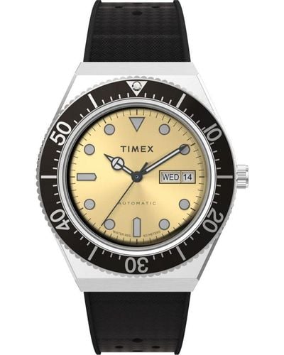 Timex M79 Automatic Watch Tw2W47600 Rubber - Metallic