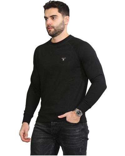 GANT Sweatshirt Met Ronde Hals - Zwart