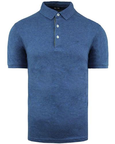 Eden Park Cotton Blue Polo Shirt