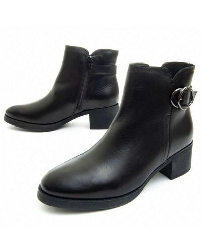 Purapiel Ankle Boot Grana - Black